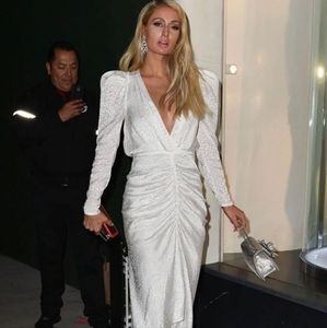 Ronny Kobo Astrid Leopard Devore Dress